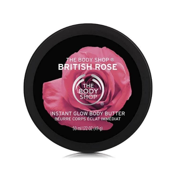 The Body Shop British Rose Instant Glow Mini Body Butter 50ml